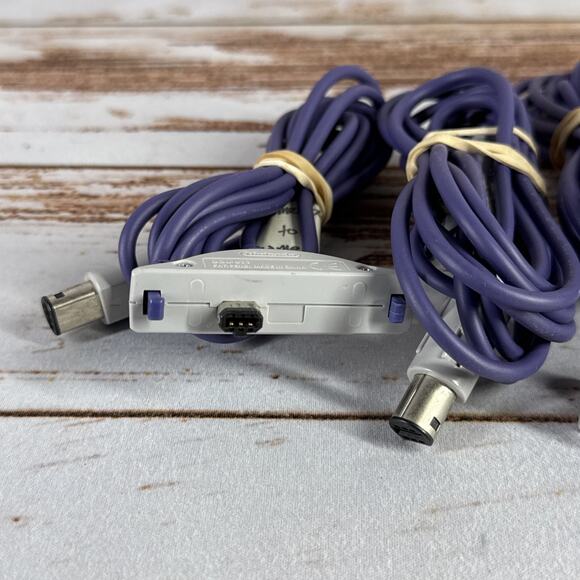 Nintendo GBA Link Cable DOL-011 Lot of 4 – GameCube OEM Genuine, Tested - Picture 5 of 5